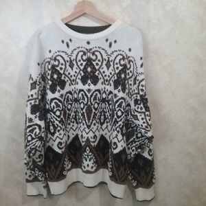 women's brown colours 100% cotton sweater L (AB16)